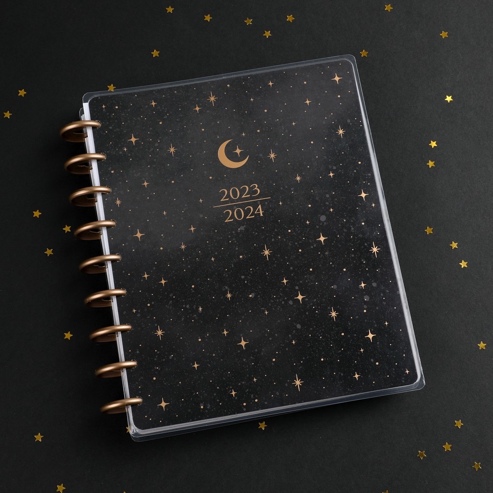 NWT The Happy Planner Classic Vertical Layout 23-24 Celestial Elegance